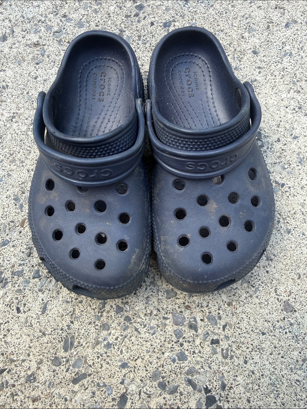 CROCS Kids Classic Clog in Navy Blue